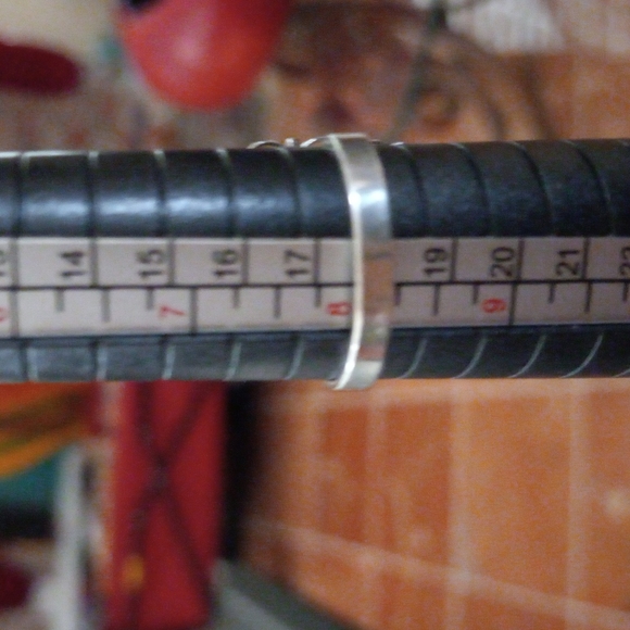 🐚💍Genuine 925 Silver Filigree Ring With Abalone Shell Oval Center Stone Size 8 - Picture 7 of 8